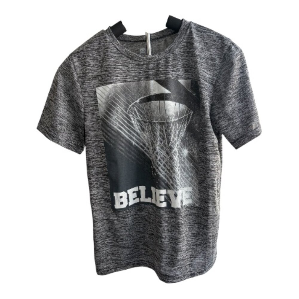 Power Forward "Believe" Basketball Graphic Tee - Size 1)4/16 - Boys (2525-1)